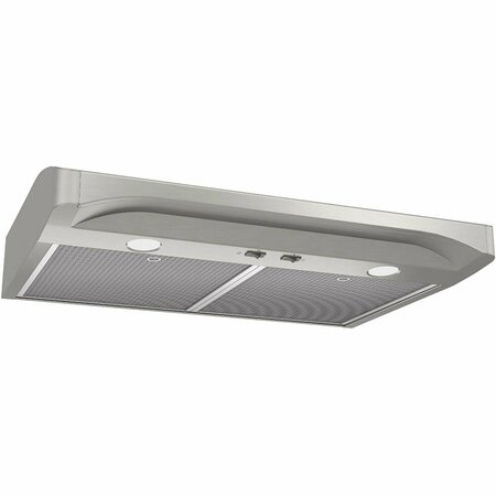 ALMO Elite 36-Inch Convertible Stainless Steel Under-Cabinet Range Hood with LED Lighting ALT136SS